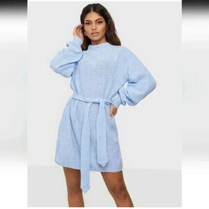 Glamorous tie waist chunky sweater dress